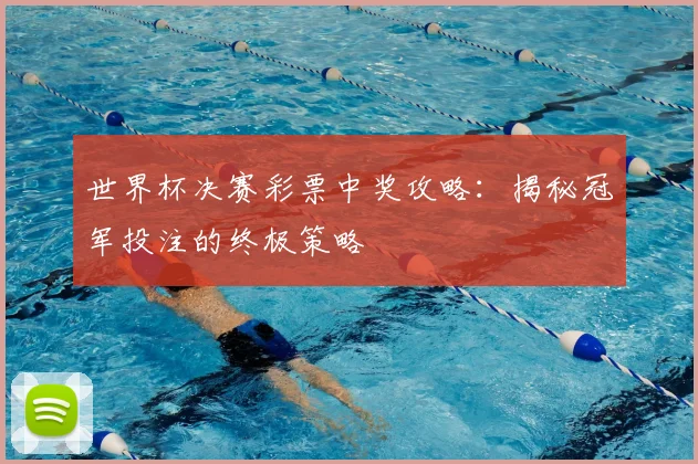 世界杯决赛彩票中奖攻略:揭秘冠军投注的终极策略